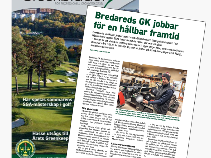 STORT REPORTAGE I GREENBLADET