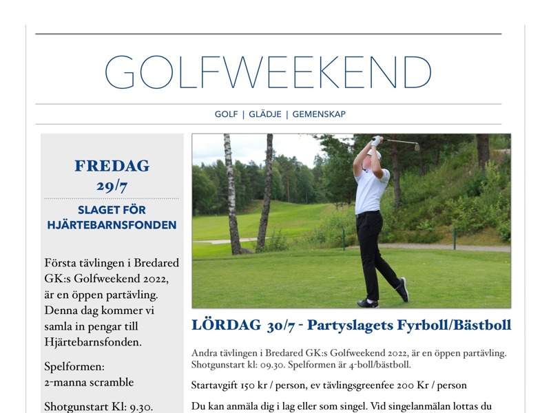 Golfweekend