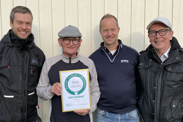 Först med guldkantad GEO-certifiering