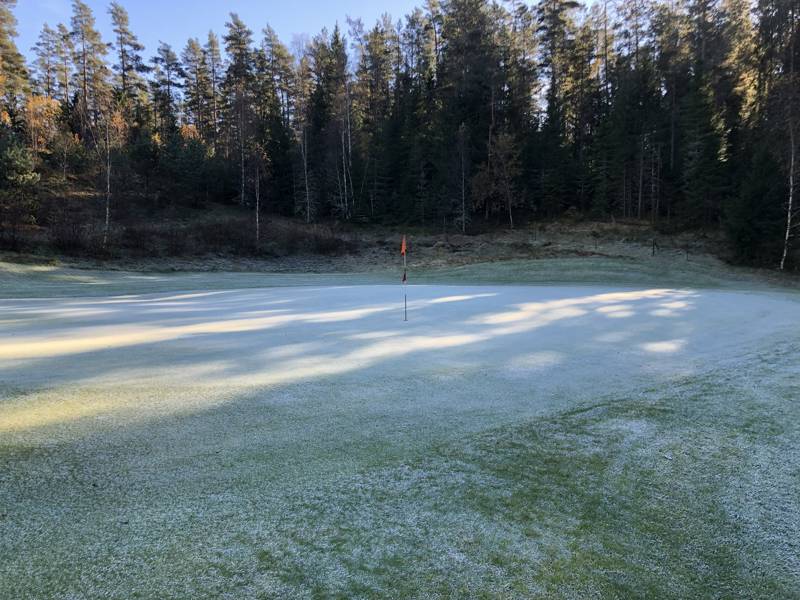 Banan stängd Lördagen 18/10 pga frost och tjäle.
