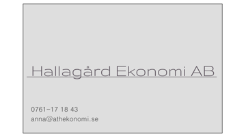 Hallagård Ekonomi AB